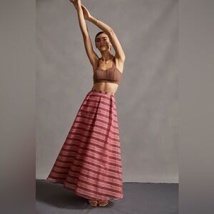 Anthropologie Eva Franco Striped Ball Skirt